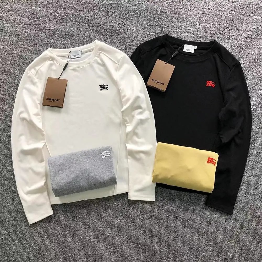 Burberry embroidered logo long sleeve shirt — W2CFinds curated find
