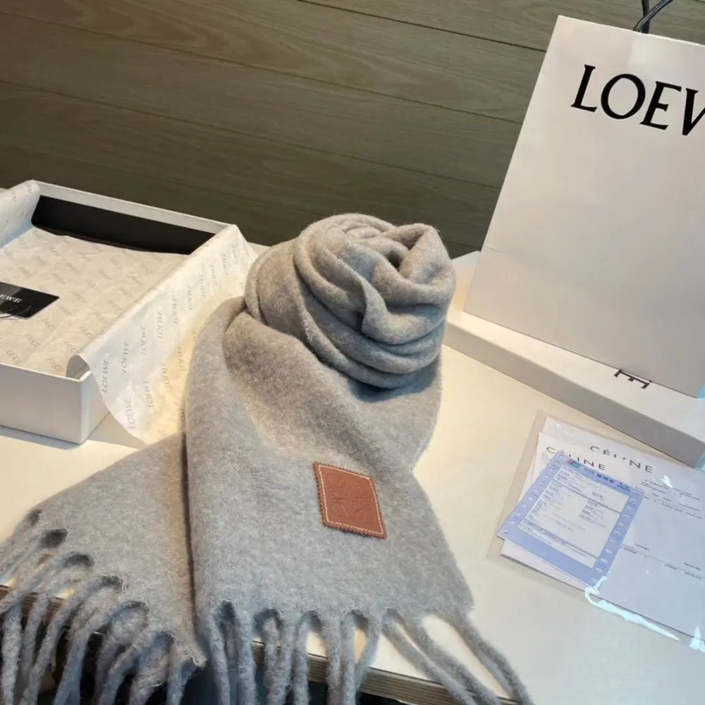 Loewe Scarves Fringed Anagram Scarf image 5