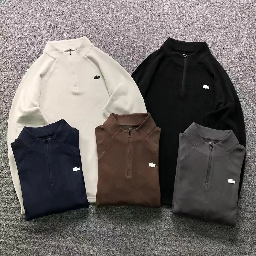 Lacoste half zip fleece long sleeve shirt — W2CFinds curated find