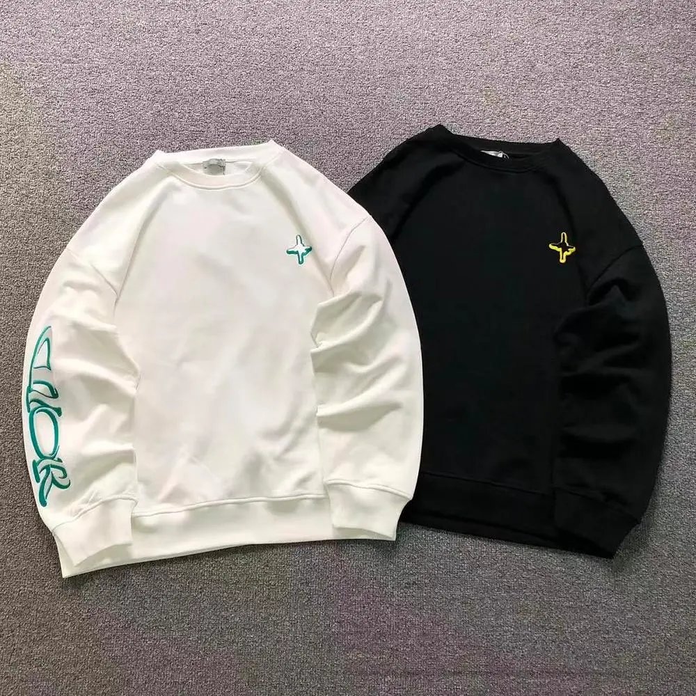 Dior star logo sleeve print crew neck sweatshirt — W2CFinds curated find