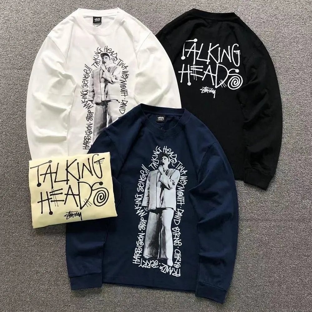 Stussy Talking Heads print long sleeve shirt — W2CFinds curated find