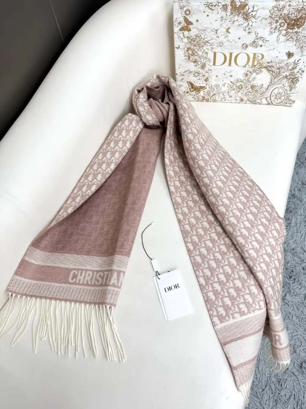 Dior Scarves Fringed logo-pattern image 9