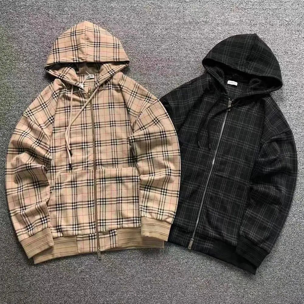 Burberry plaid zip hooded jacket — W2CFinds curated find