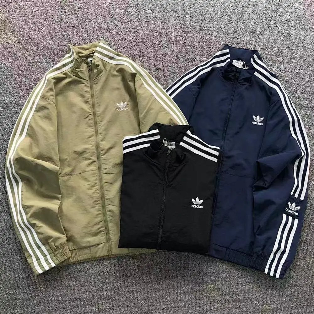 Adidas Originals three stripes stand collar jacket — W2CFinds curated find