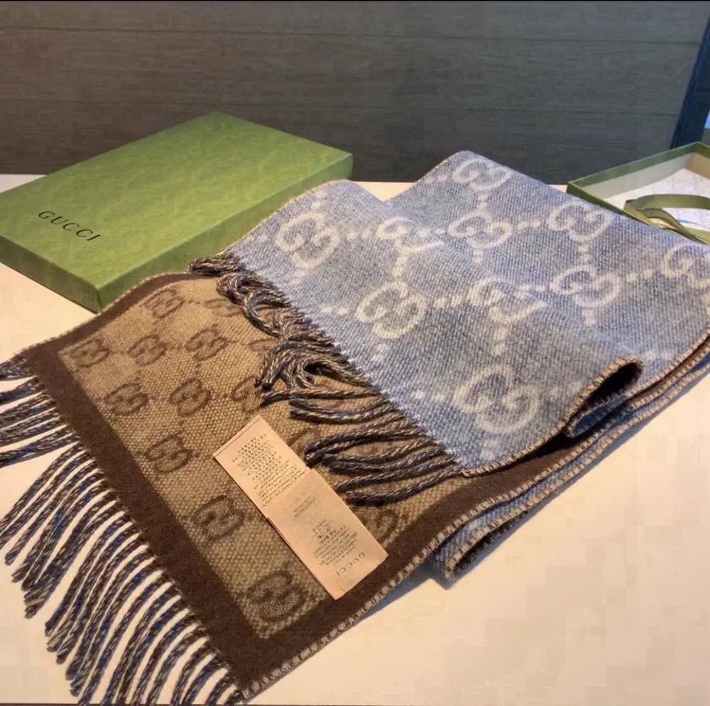 Gucci Scarves GG Monogram Fringed Scarf image 8