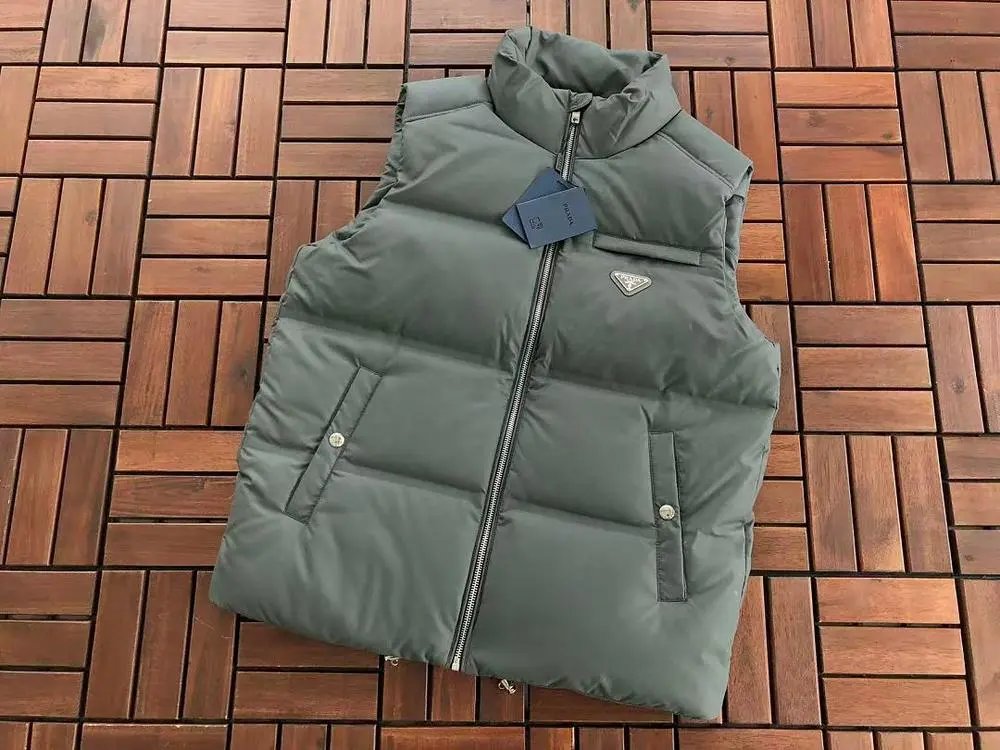 Prada Vests Quilted stand-collar puffer vest image 2