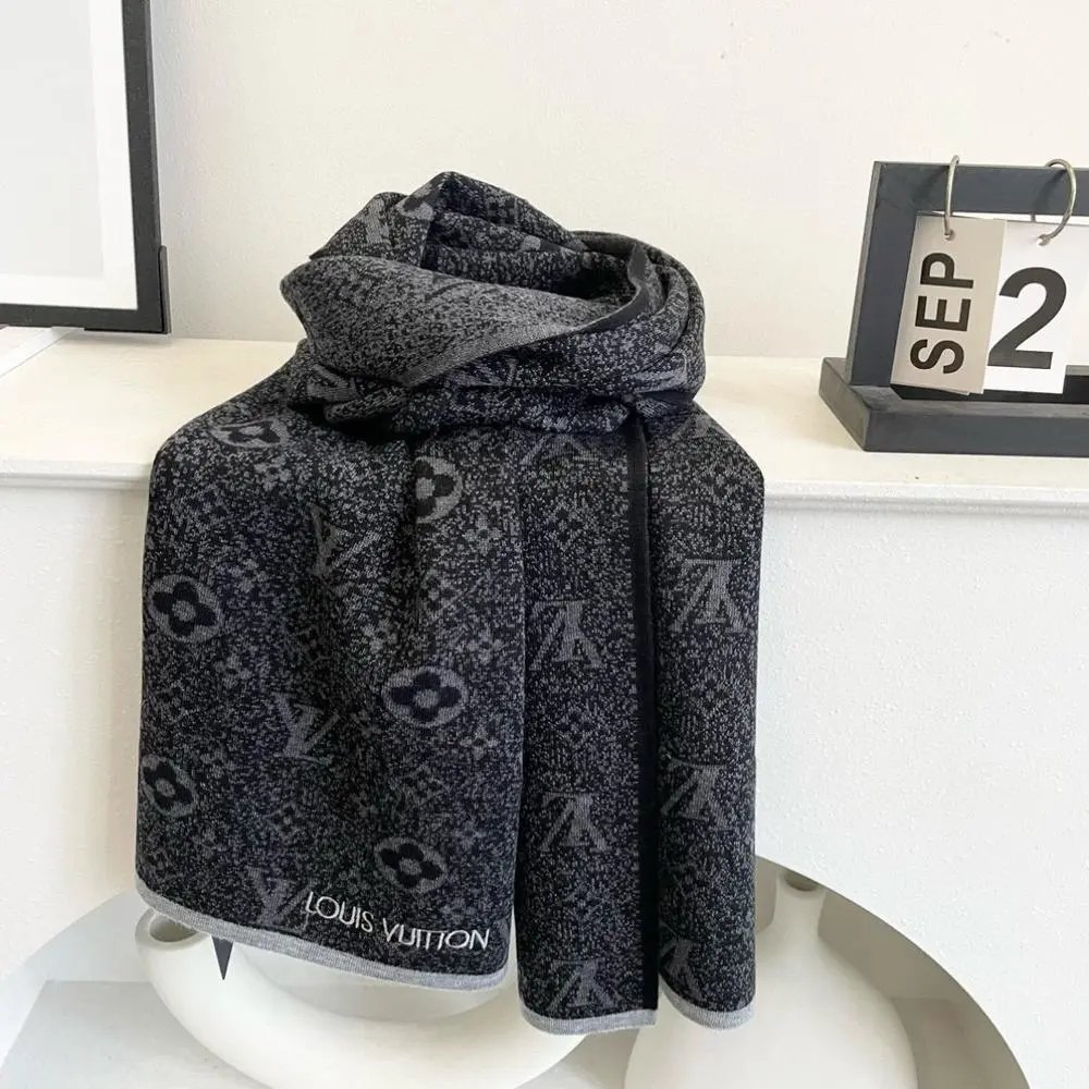 Louis Vuitton Scarves Monogram fringed scarf image 3
