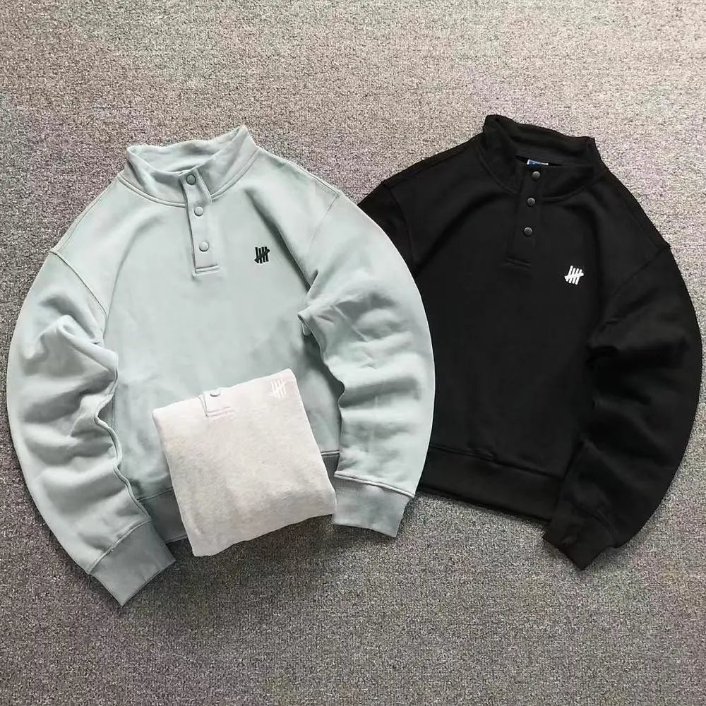 Undefeated stand collar snap sweatshirt — W2CFinds curated find