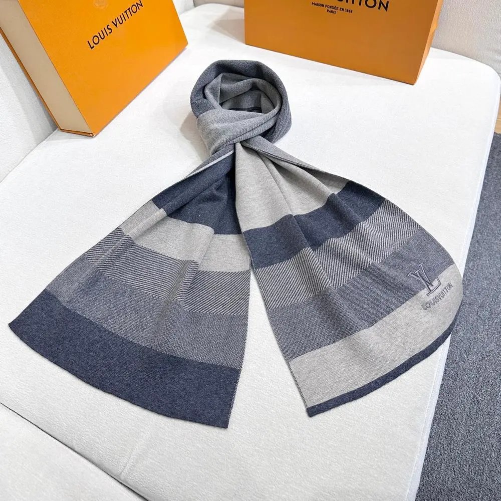 Louis Vuitton Scarves Monogram and striped scarf styles image 7
