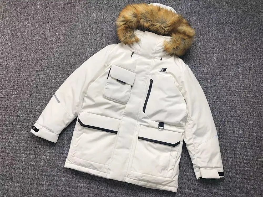 New Balance Down Jackets Fur-Trim Hooded Utility Jacket image 2