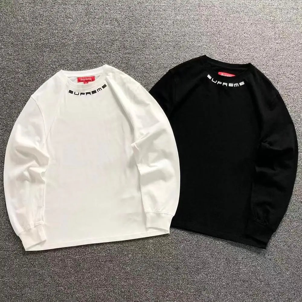 Supreme collar logo long sleeve shirt — W2CFinds curated find