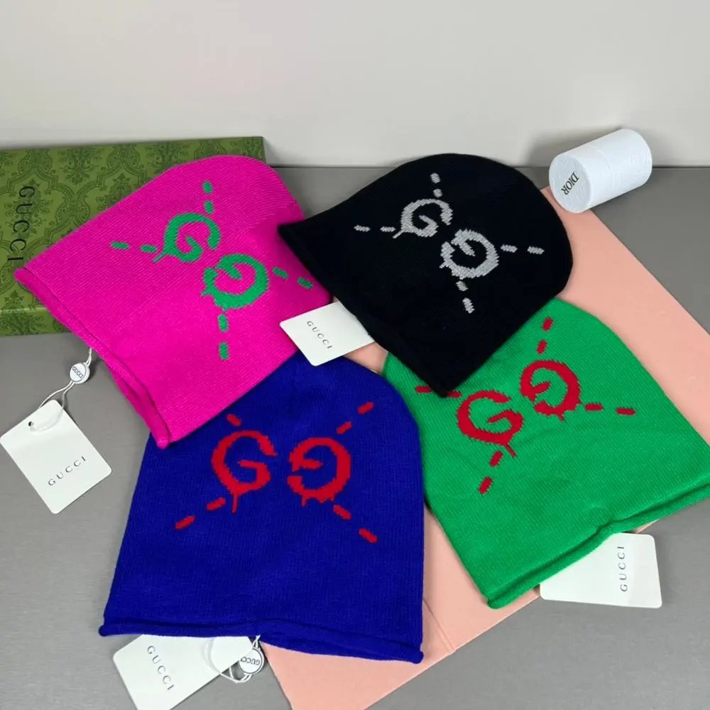 Gucci Hats Knitted Logo Beanie image 2