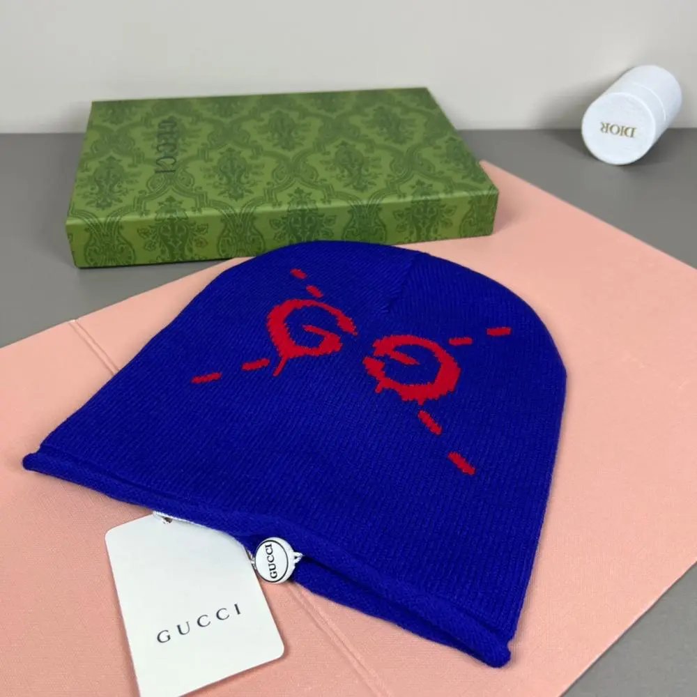 Gucci Hats Knitted Logo Beanie — Style 8