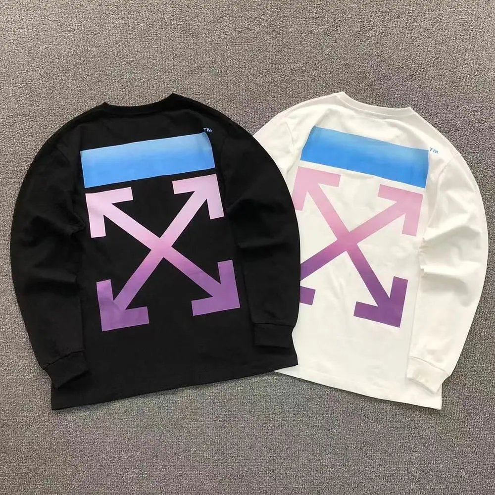 Off-White gradient arrow graphic long sleeve shirt — W2CFinds curated find