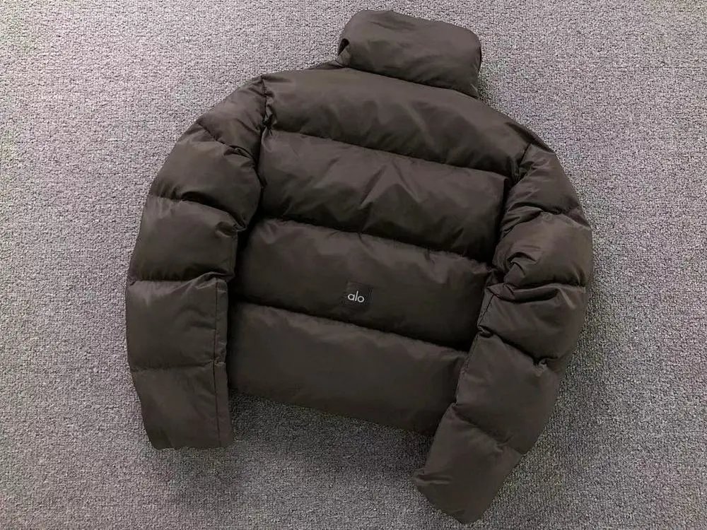 Alo Down Jackets Cropped high-neck quilted puffer jacket — Style 5