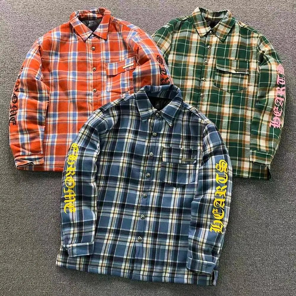 Chrome Hearts plaid cotton shirt jacket — W2CFinds curated find