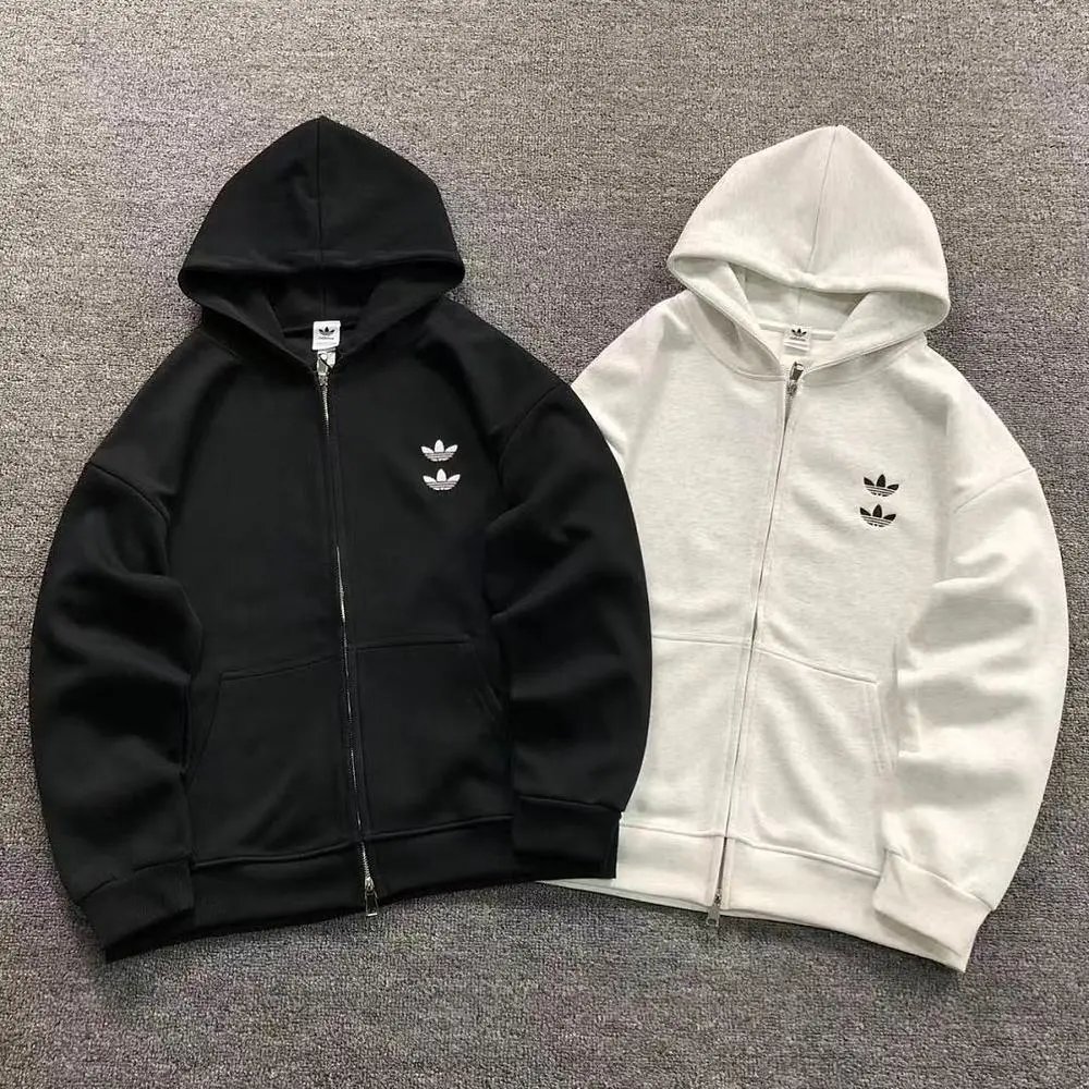 Adidas trefoil zip hooded sweatshirt — W2CFinds curated find
