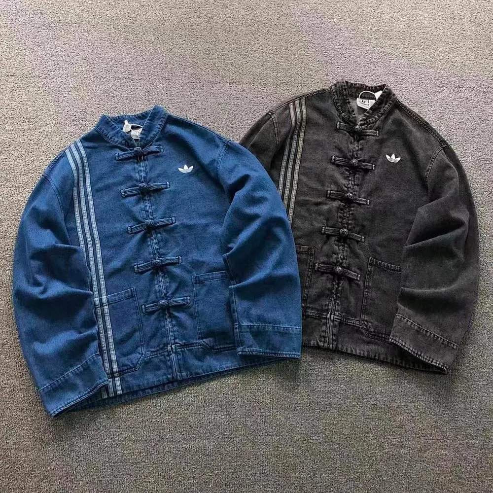Adidas Originals frog button denim jacket — W2CFinds curated find