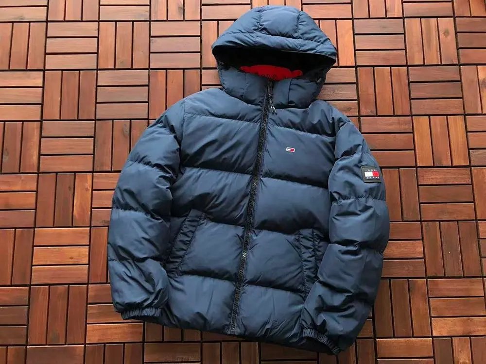 Tommy Jeans Down Jackets Hooded quilted puffer jacket — Style 4