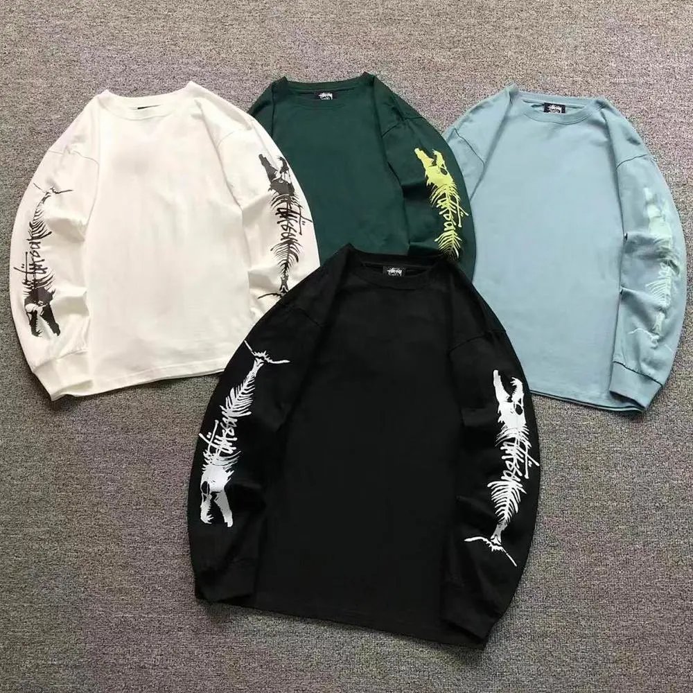Stussy skeleton print long sleeve shirt — W2CFinds curated find