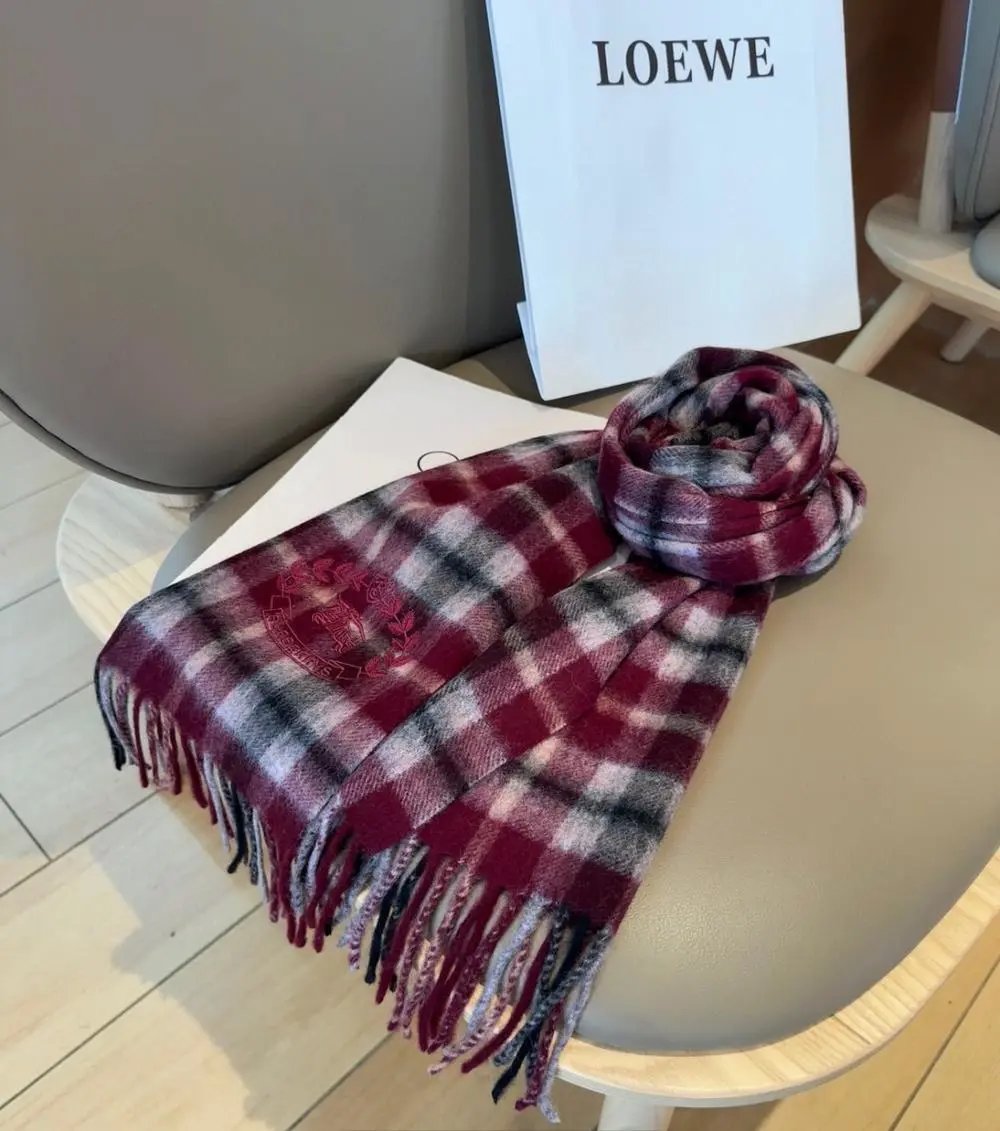Burberry Scarves Fringed plaid scarf image 5