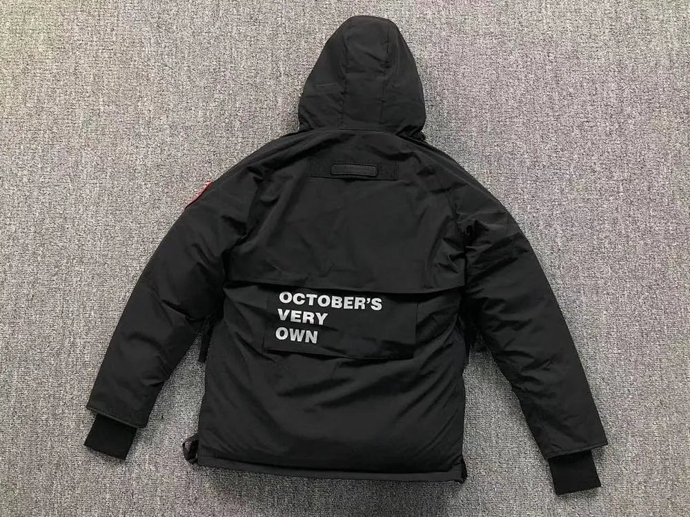 Canada Goose Down Jackets Hooded Four-Pocket Jacket with Reflective Trim image 4