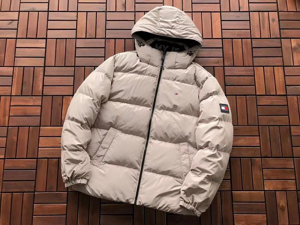 Tommy Jeans Down Jackets Hooded quilted puffer jacket — Style 3