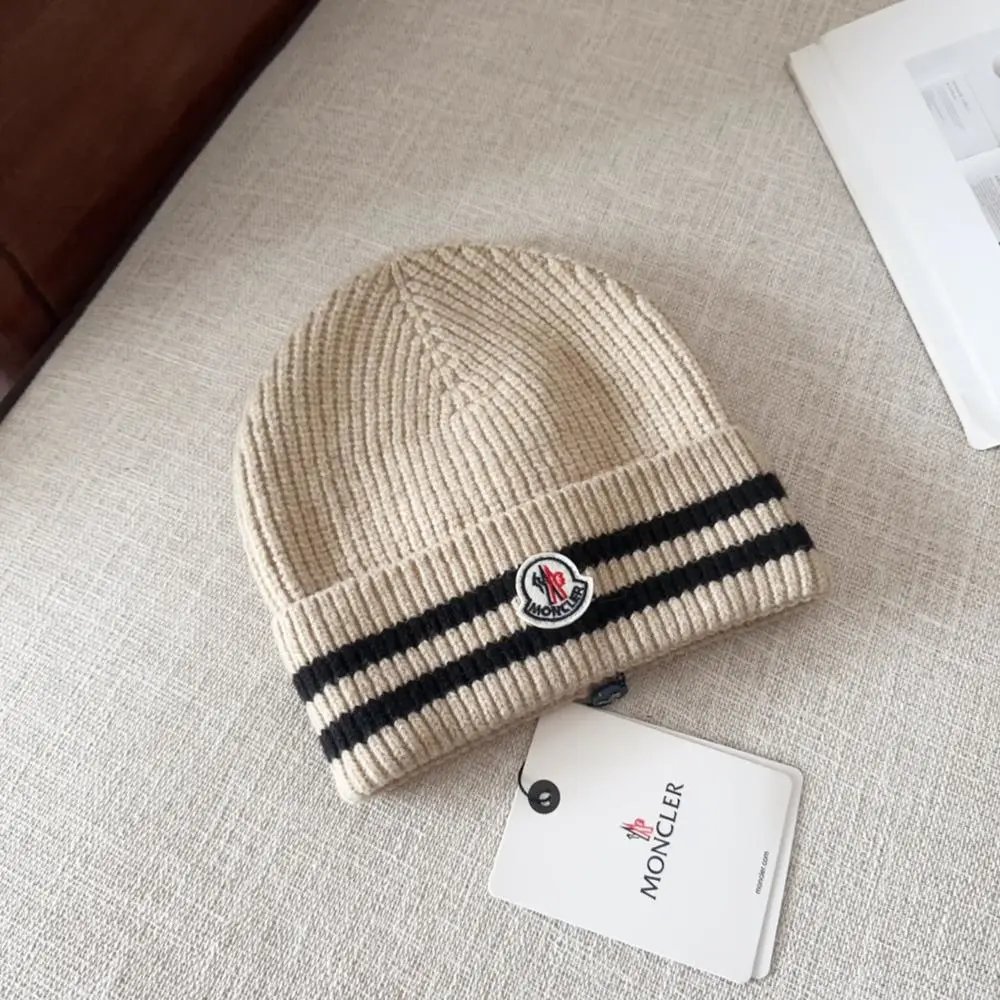 Moncler Hats Ribbed Cuff Knit Beanie image 5