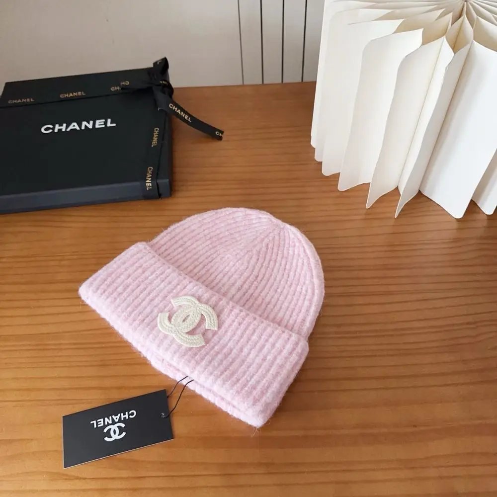 Chanel Hats Ribbed knit CC-logo beanie — Style 10