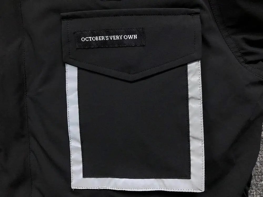 Canada Goose Down Jackets Hooded Four-Pocket Jacket with Reflective Trim image 6
