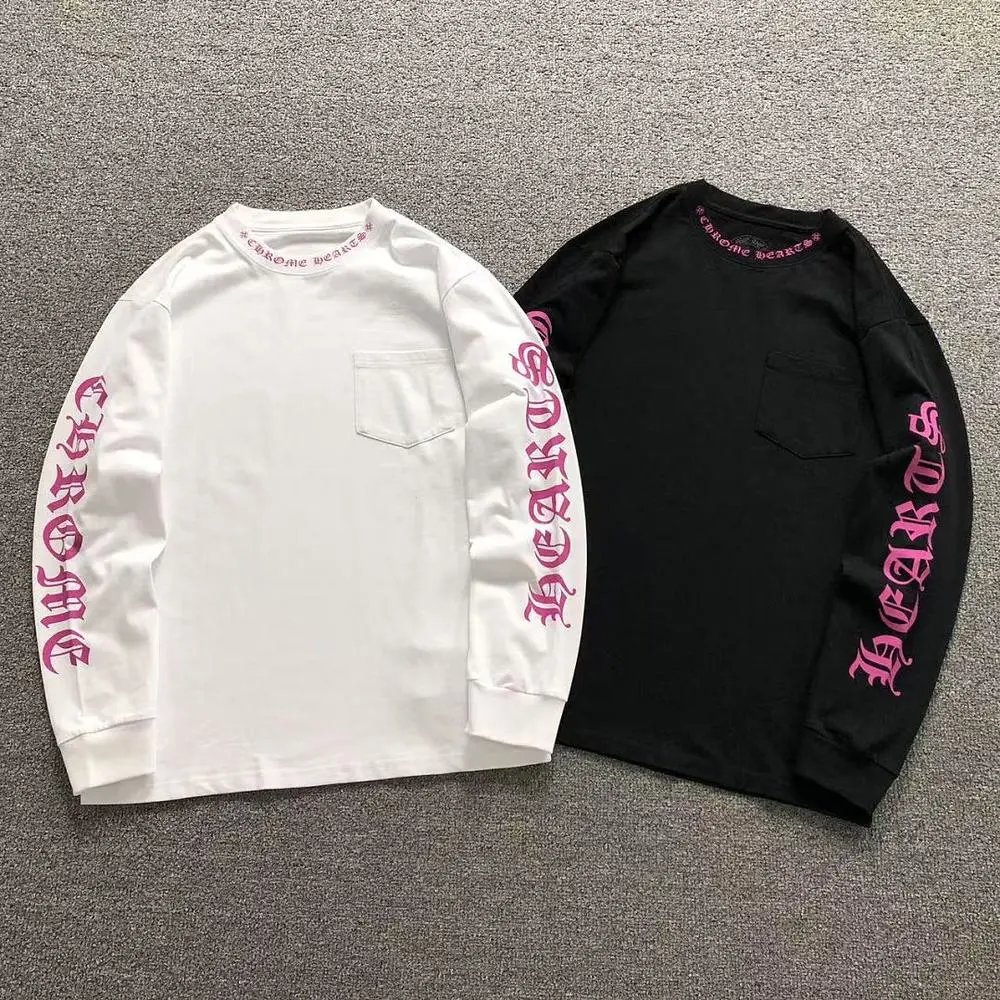 Chrome Hearts pink letter long sleeve shirt — W2CFinds curated find
