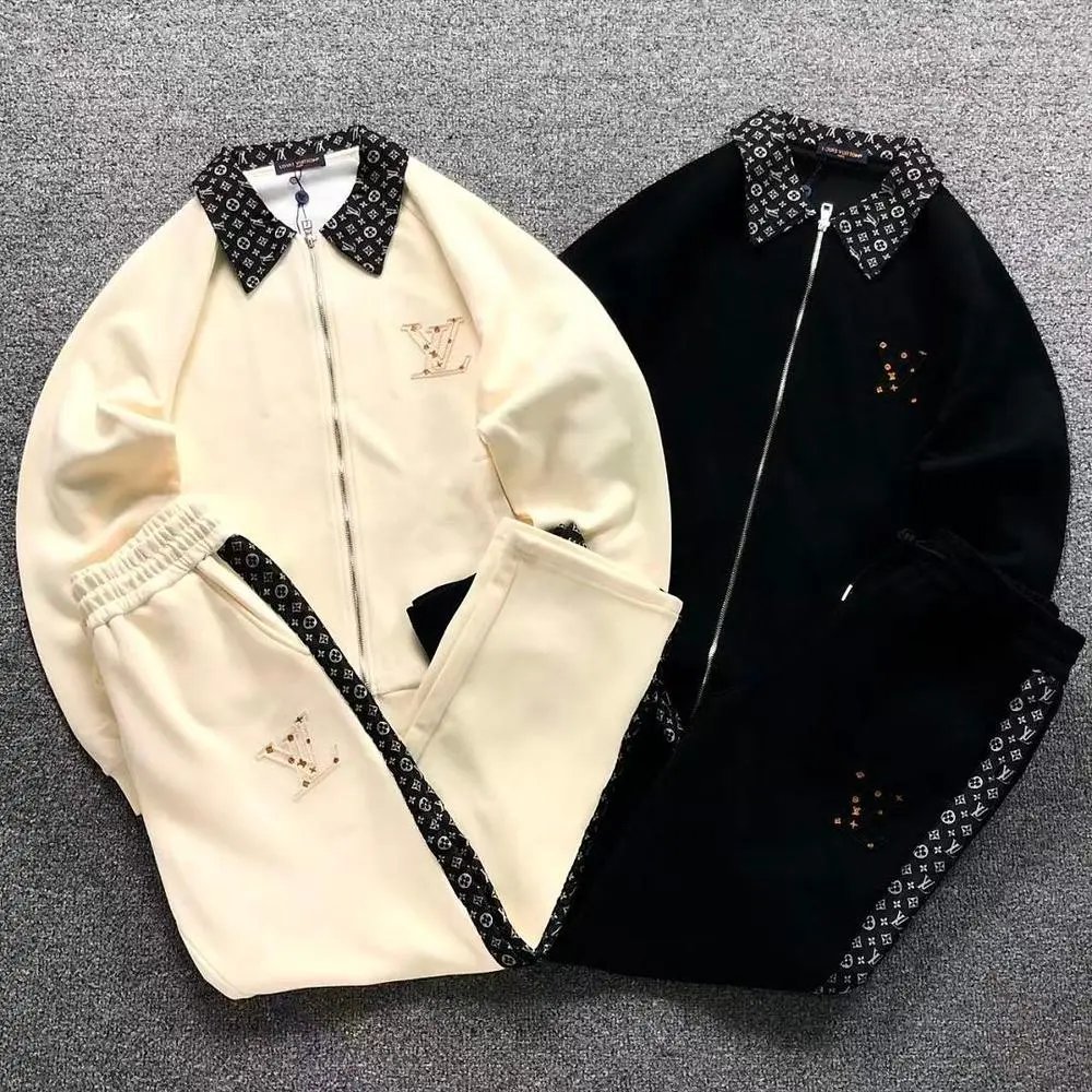 Louis Vuitton monogram collar tracksuit set — W2CFinds curated find
