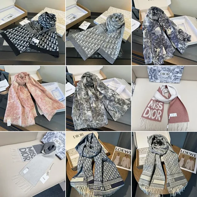 Dior Scarves Oblique Monogram and Toile de Jouy Print product detail image 1