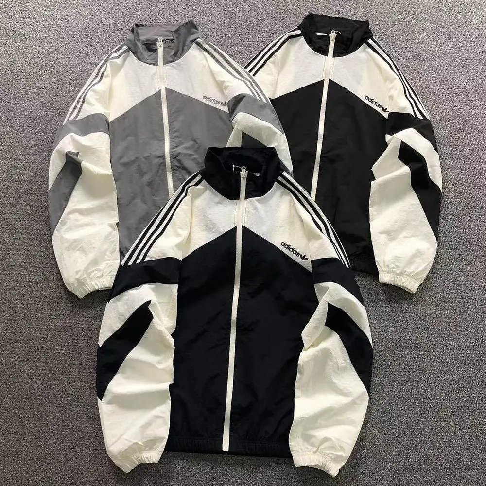 Adidas color block stand collar windbreaker jacket — W2CFinds curated find