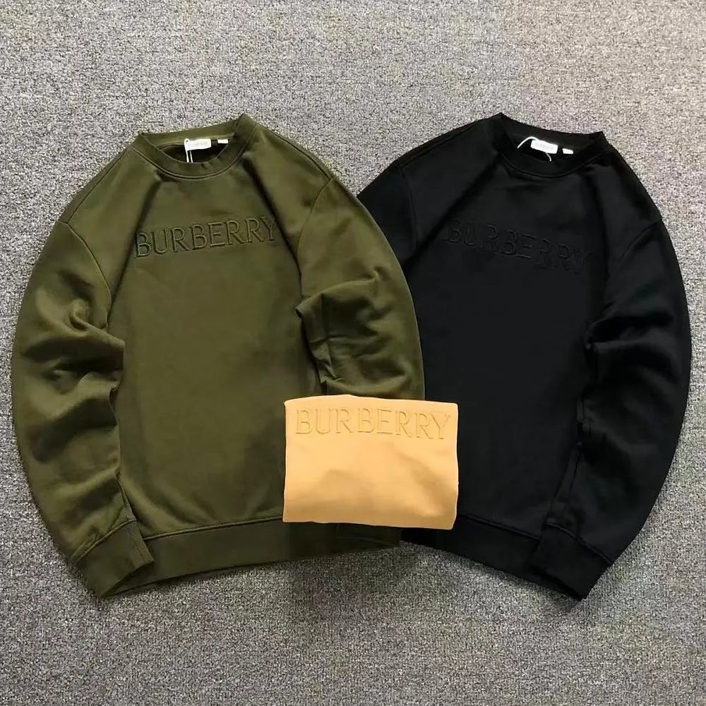 Burberry embossed logo crew neck sweatshirt — W2CFinds curated find