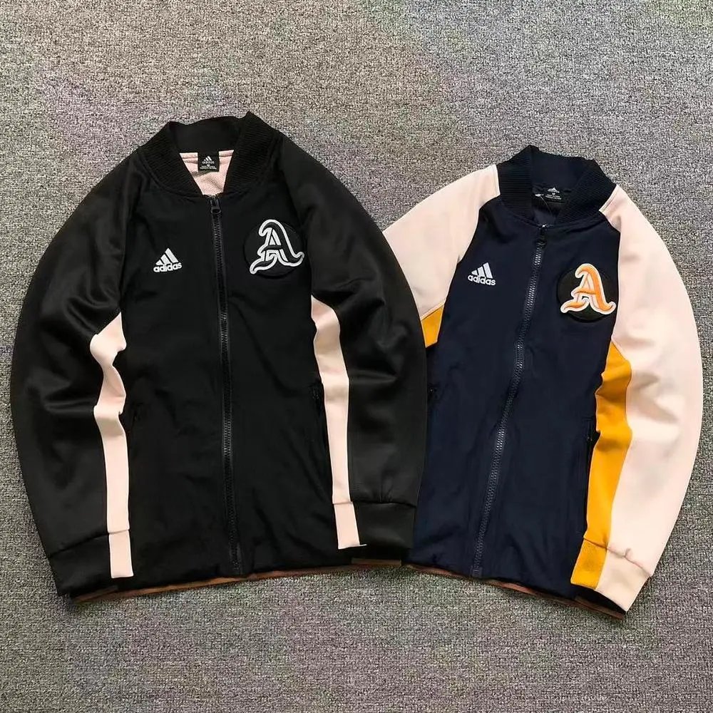 Adidas letter patch raglan baseball jacket — W2CFinds curated find