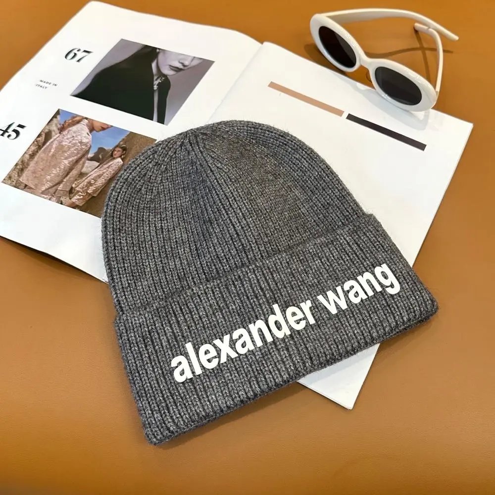 Alexander Wang Hats Rib-knit logo beanie image 3