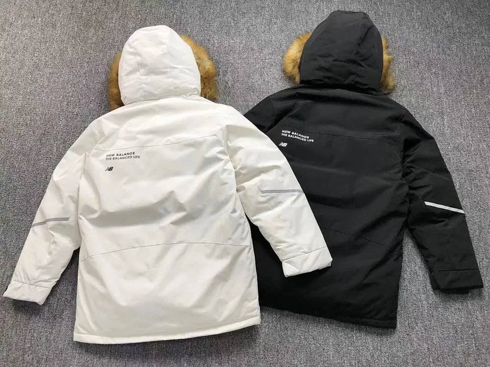 New Balance Down Jackets Fur-Trim Hooded Utility Jacket image 4