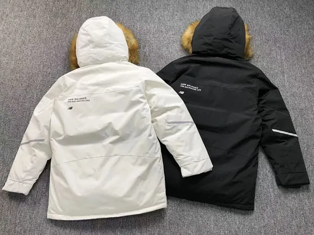 New Balance Down Jackets Fur-Trim Hooded Utility Jacket product detail image 4
