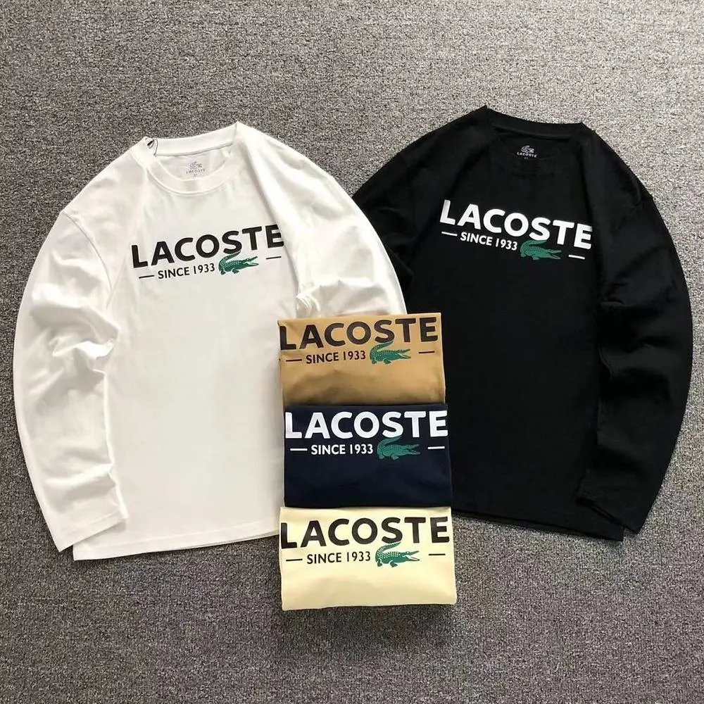 Lacoste logo print long sleeve shirt — W2CFinds curated find