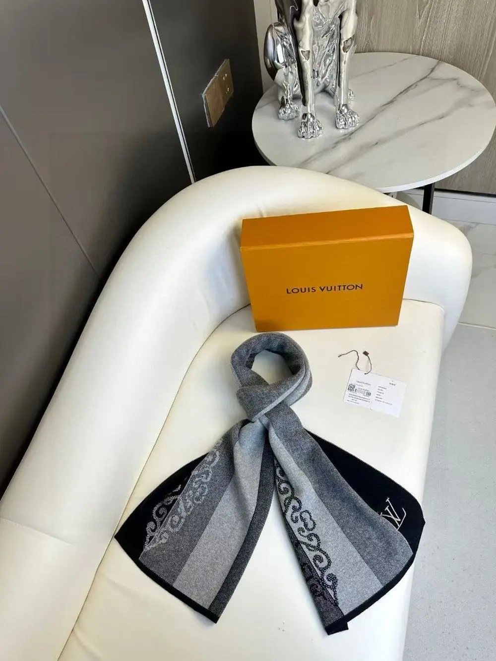 Louis Vuitton Scarves Monogram and striped scarf styles image 4