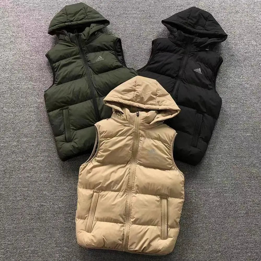 Adidas hooded cotton vest — W2CFinds curated find