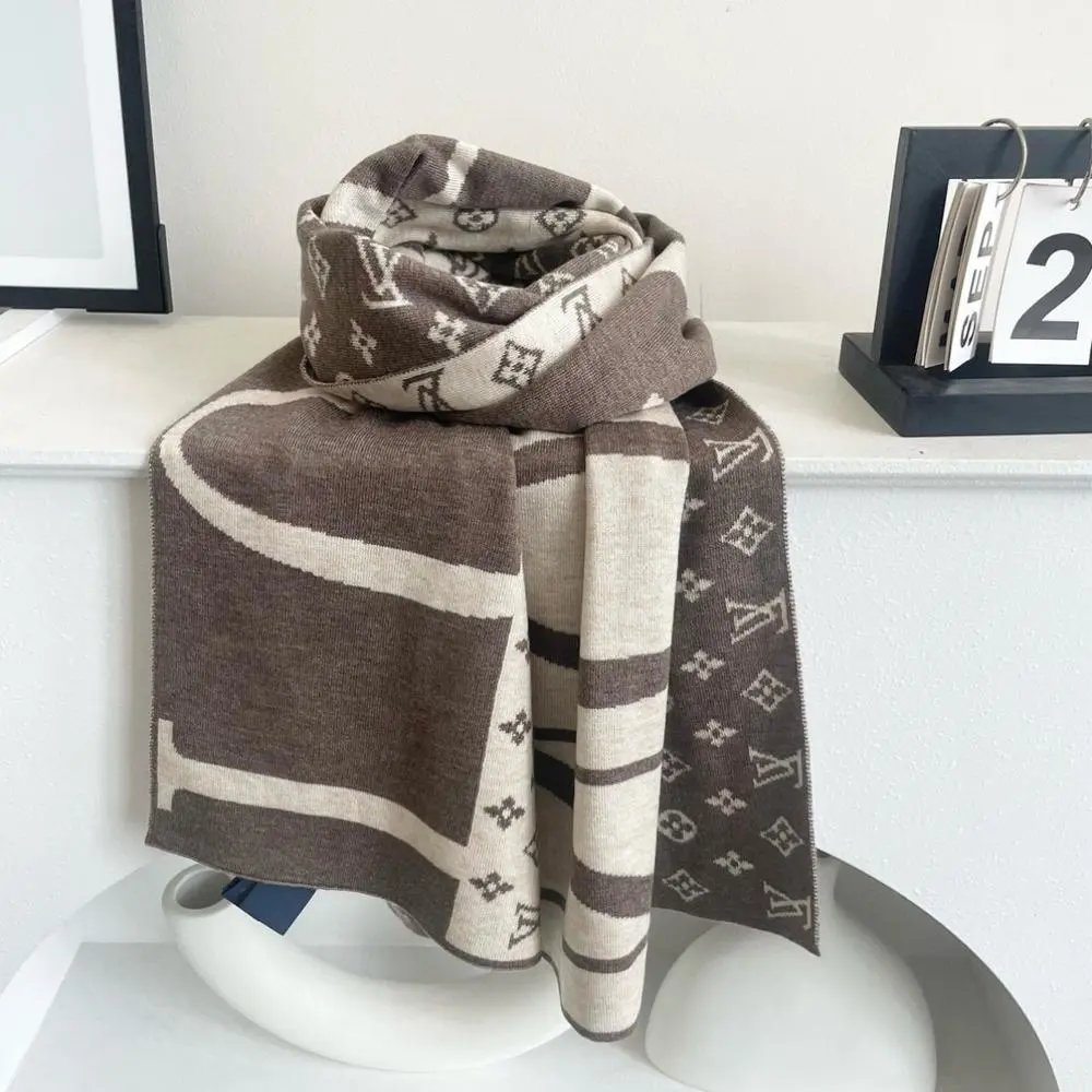Louis Vuitton Scarves Monogram and checkered knit image 4
