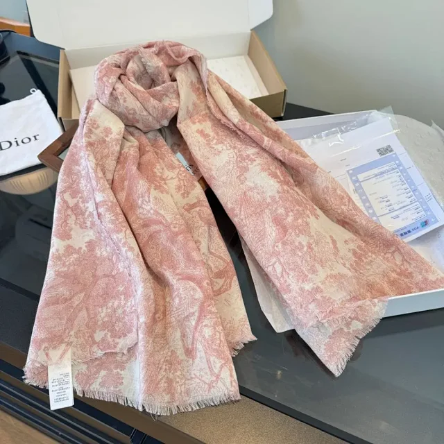 Dior Scarves Oblique Monogram and Toile de Jouy Print product detail image 5