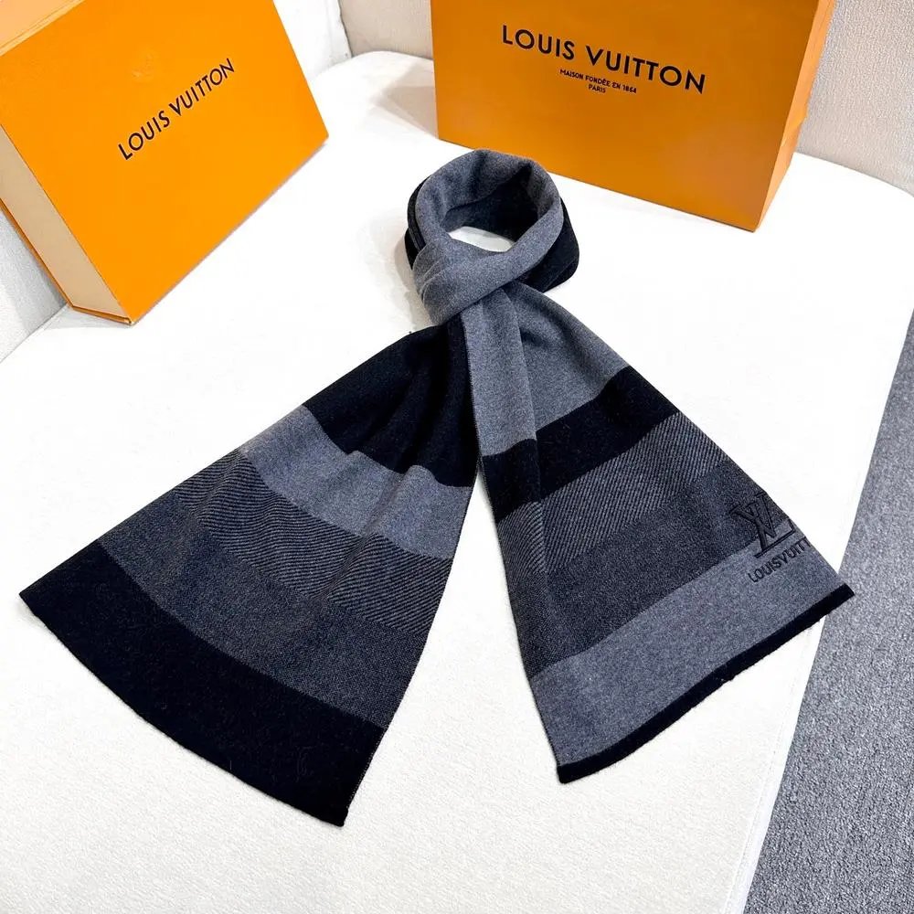 Louis Vuitton Scarves Monogram and striped scarf styles image 6