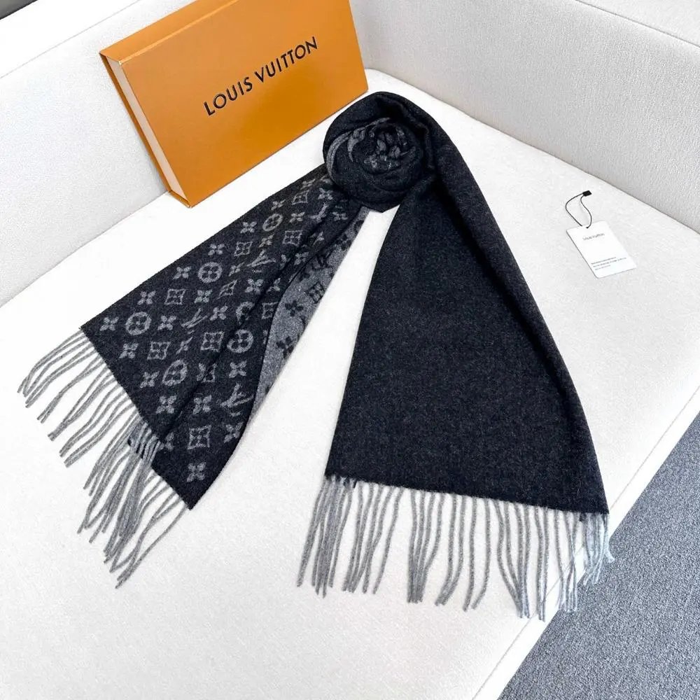 Louis Vuitton Scarves Monogram and striped scarf styles image 3