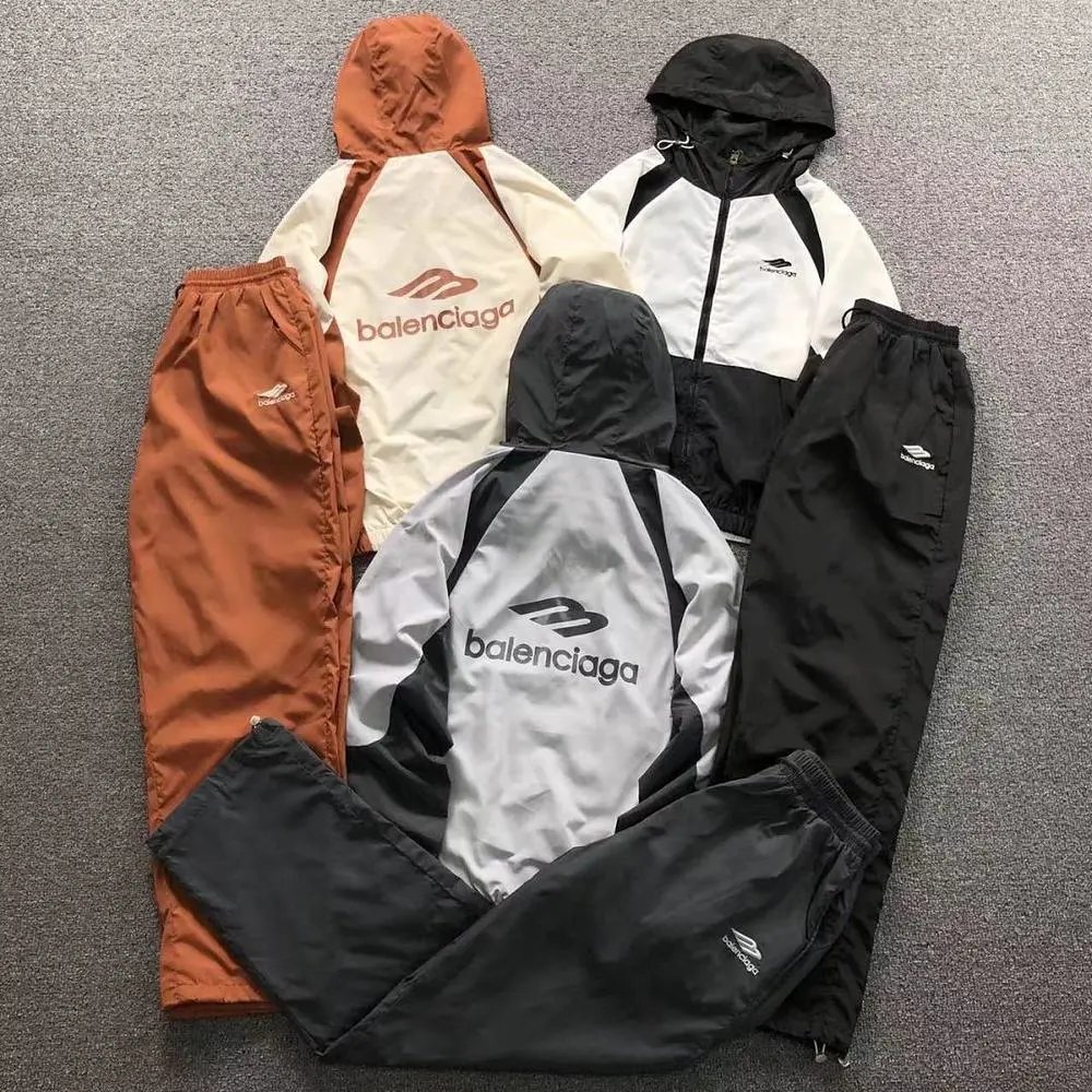 Balenciaga logo hooded tracksuit set — W2CFinds curated find