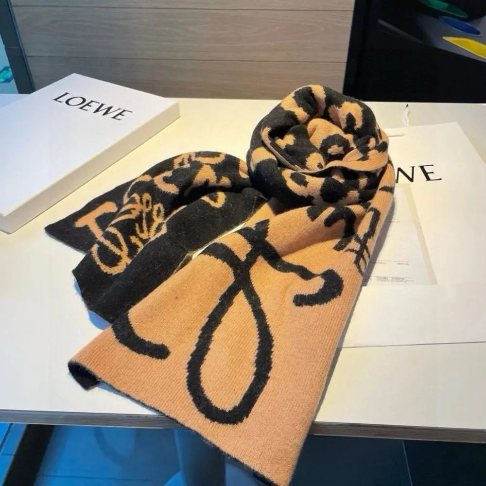 Loewe Scarves Anagram logo fringed scarf image 6