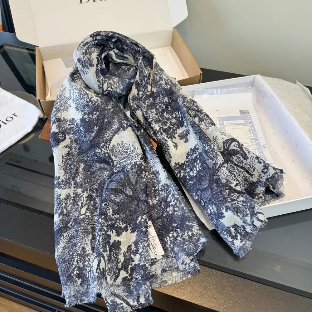 Dior Scarves Oblique Monogram and Toile de Jouy Print image 4