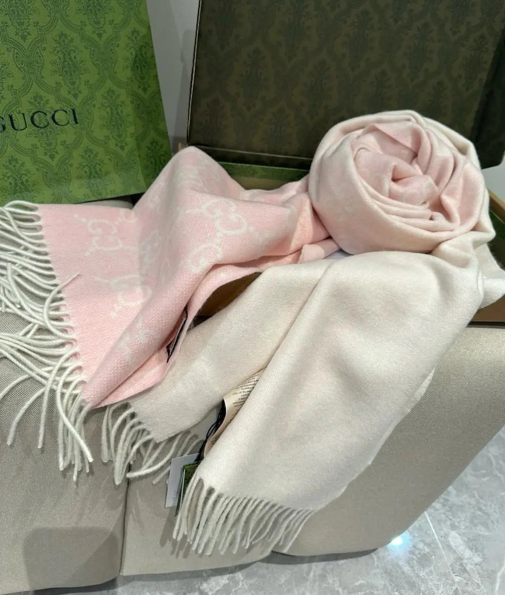 Gucci Scarves GG monogram fringed scarf image 6
